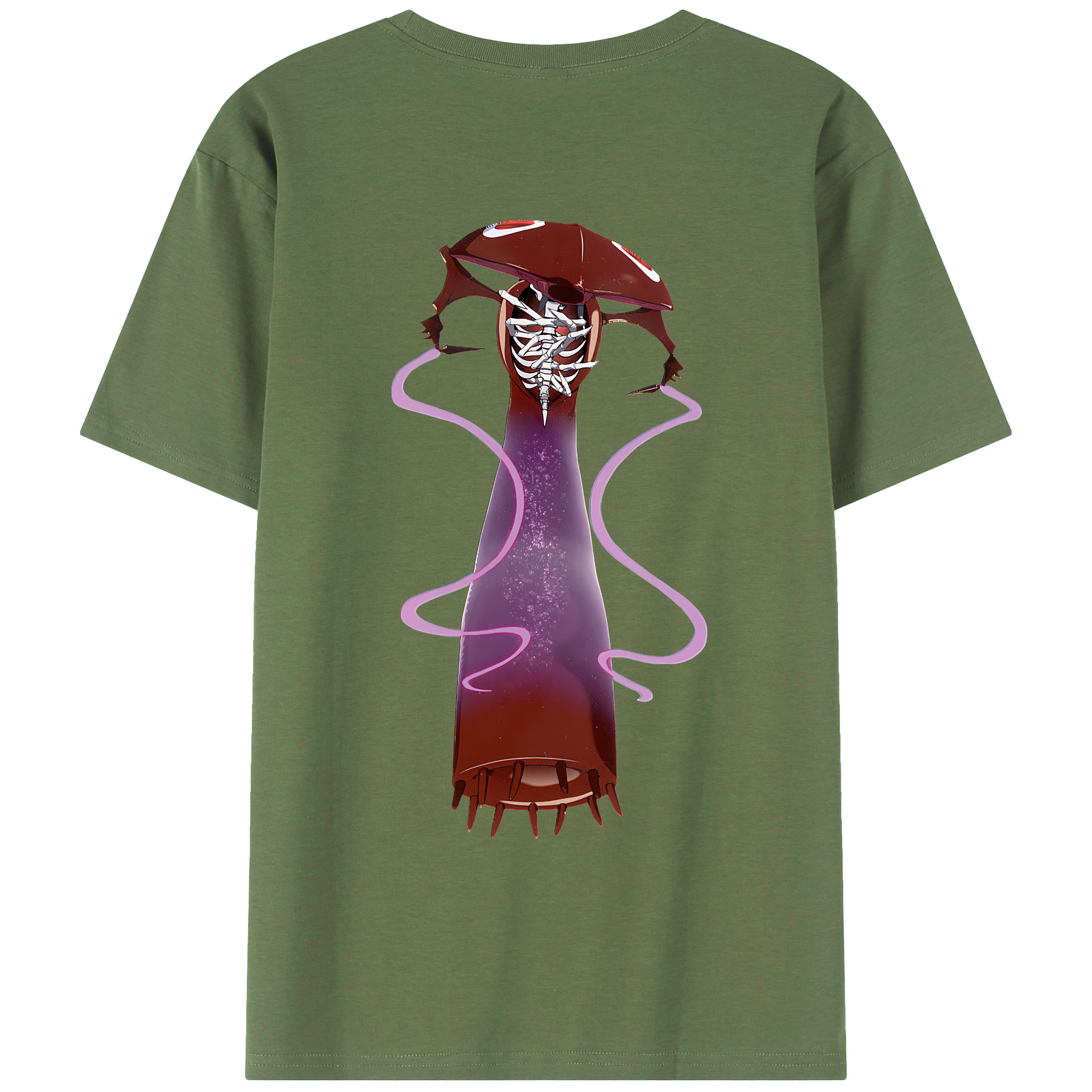 （画像用） EVA 新世紀エヴァンゲリオン 綿100％ メンズ半袖Tシャツ（バックプリント） 通気性
